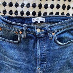 Re/Done ankle cropped skinny jeans sz 25!